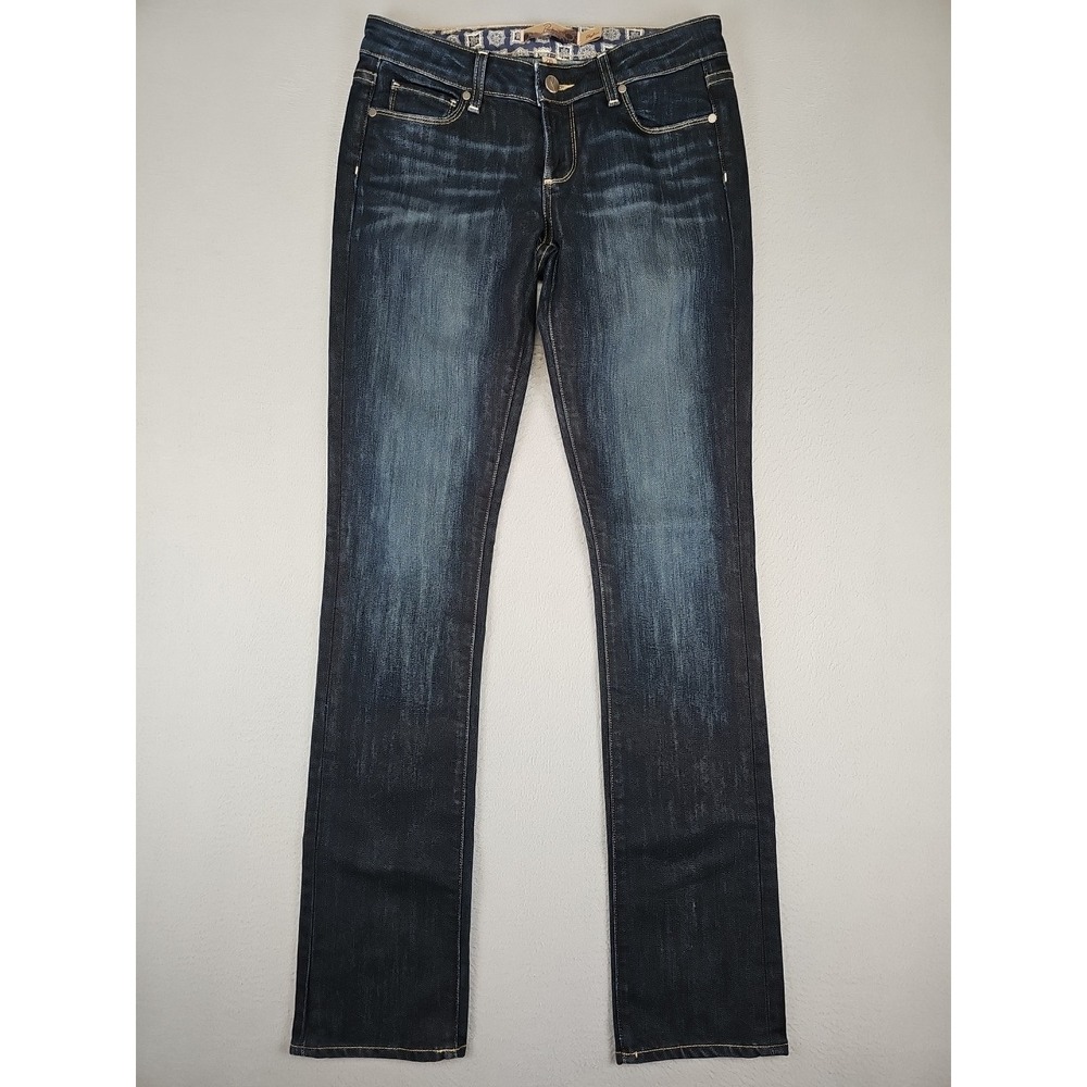 Paige Skyline Jeans Women's 28x33 Dark Wash Straight Stretch Denim 1139055-091